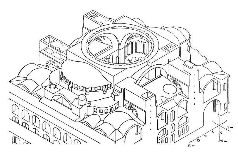 Основные элементы конструкции собора Софии