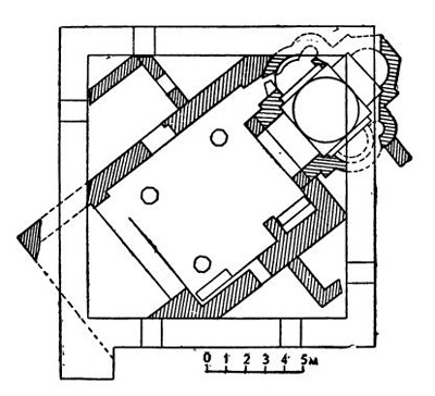 Охрида. Церковь Пантелеймона, конец IX в. План