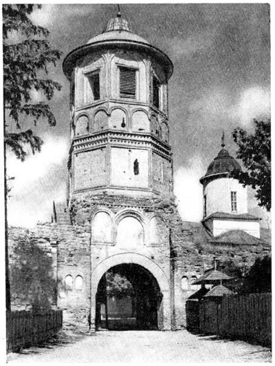 Монастырь Бребу. Надвратная башня, середина XVII в.