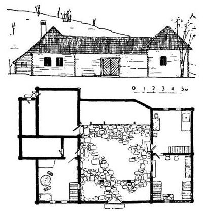 Село Моечиул-Фэгэраш (Трансильвания). Крестьянский двор