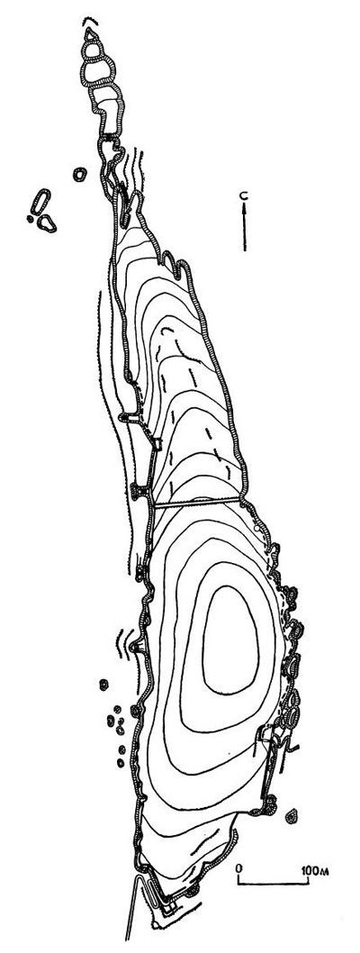 Эски-Кермен. План древнего города