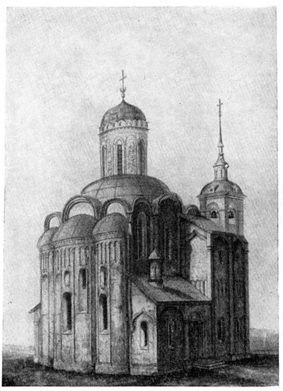 Владимир. Дмитриевский собор. Вид до «реставрации»