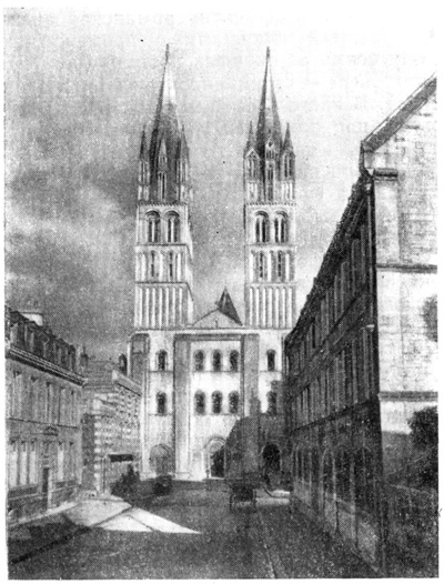 Кан. Монастырская церковь Сент Этьенн Кан. Монастырская церковь Сент Этьенн