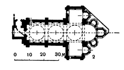 Суияк. Монастырская церковь. План Суияк. Монастырская церковь. План