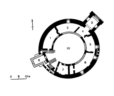 Рестормел. Замок, XII в.