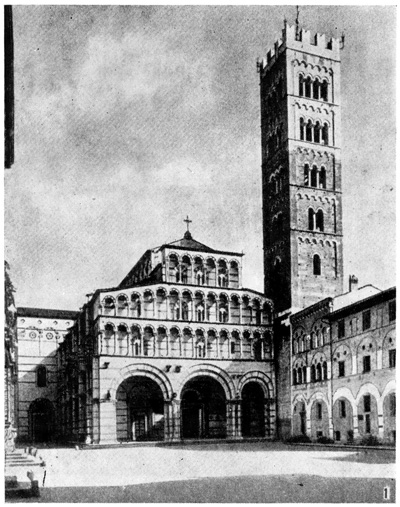 Лукка — собор, XII — XIII вв., Гвидетто да Комо; кампанила, 1060 г.