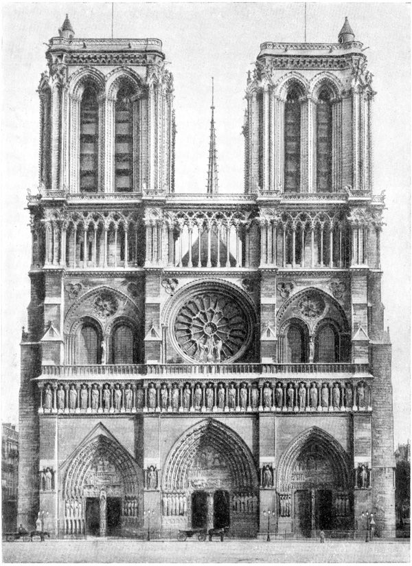 Париж. Собор Парижской богоматери. Вид с запада Париж. Собор Парижской богоматери. Вид с запада