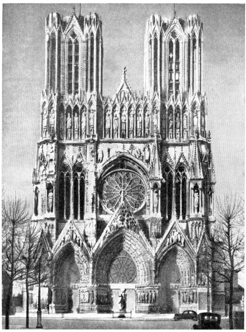 Реймс. Собор, XIII в. Вид с запада Реймс. Собор, XIII в. Вид с запада