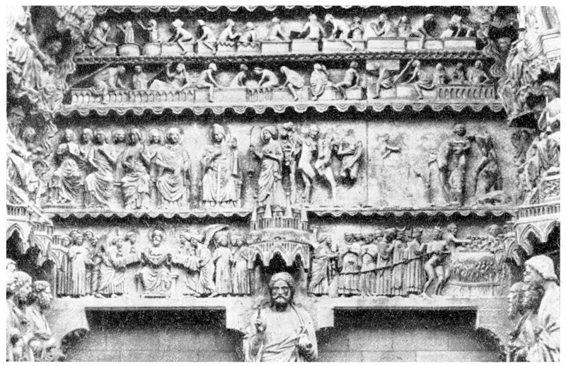 Реймс. Собор. Тимпан портала Страшного суда Реймс. Собор. Тимпан портала Страшного суда