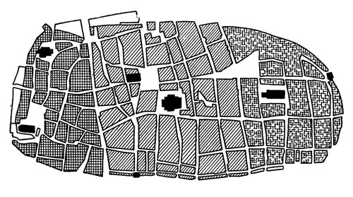 Росток. План города, XIII в.