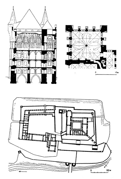 Мариенбург. Замок, основан в 1280 г., средний замок, 1309—1344 гг., дворец ордена, 1380—1398 гг.