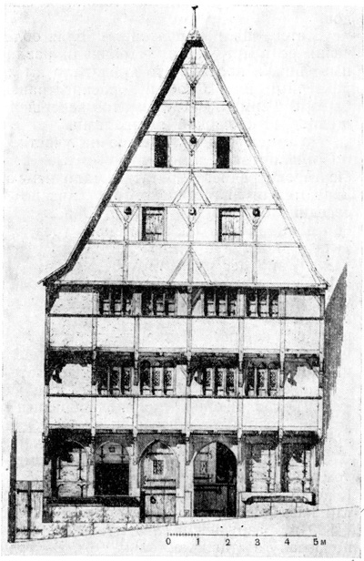 Марбург. Фахверковый жилой дом, 1320 г.