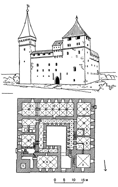 Кингисепп. Замок, XIV в.