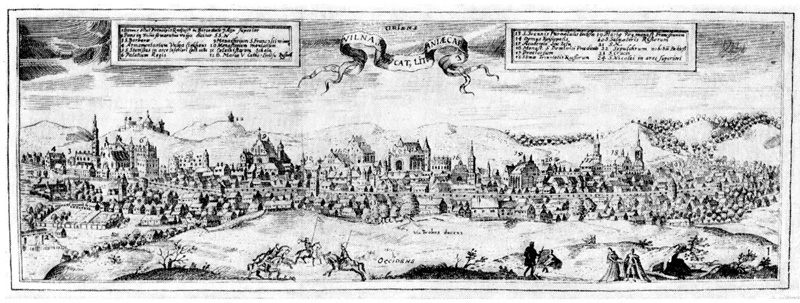 Вильнюс: гравюра конца XVI в.