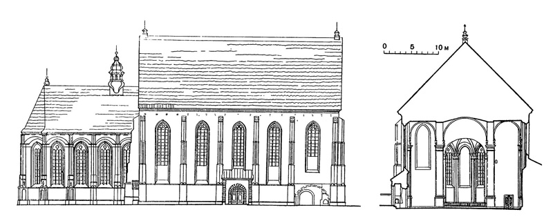 Каунас. Костёл св. Георгия, конец XV в.