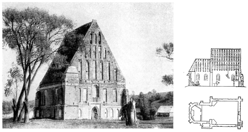 Запишкис. Костёл, начало XVI в.