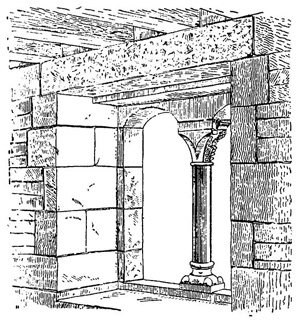 Бетонные перемычки цитадели Каркассона